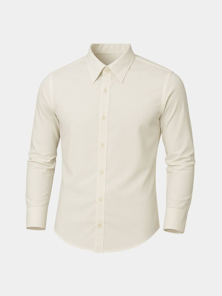 Camisa Elegante con Cuello Spearpoint