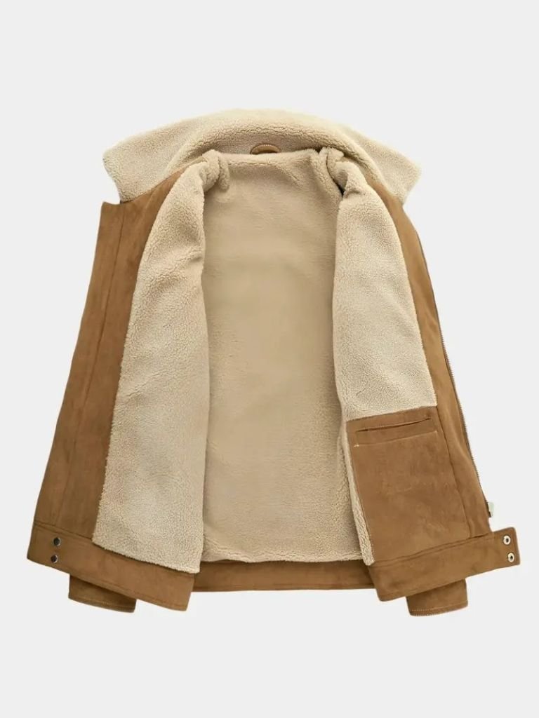 Chaqueta Esencial de Suede con Forro Polar