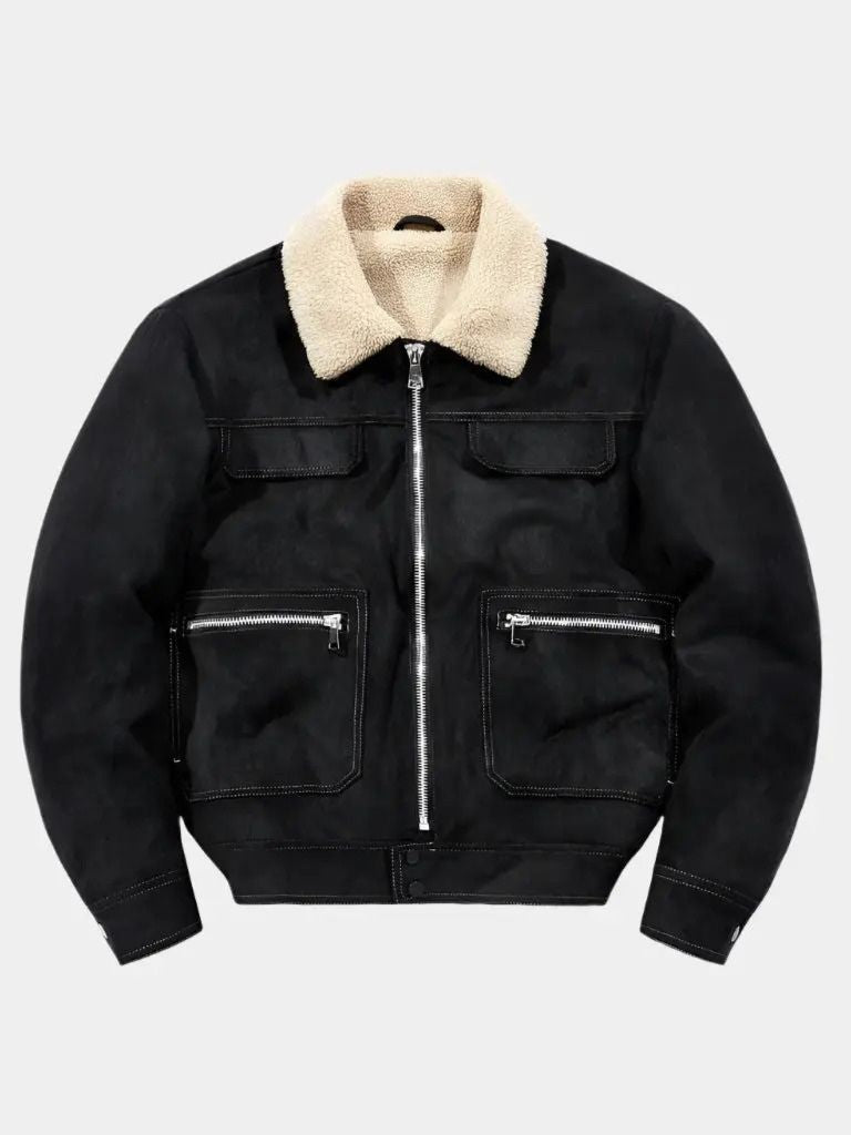 Chaqueta Esencial de Suede con Forro Polar