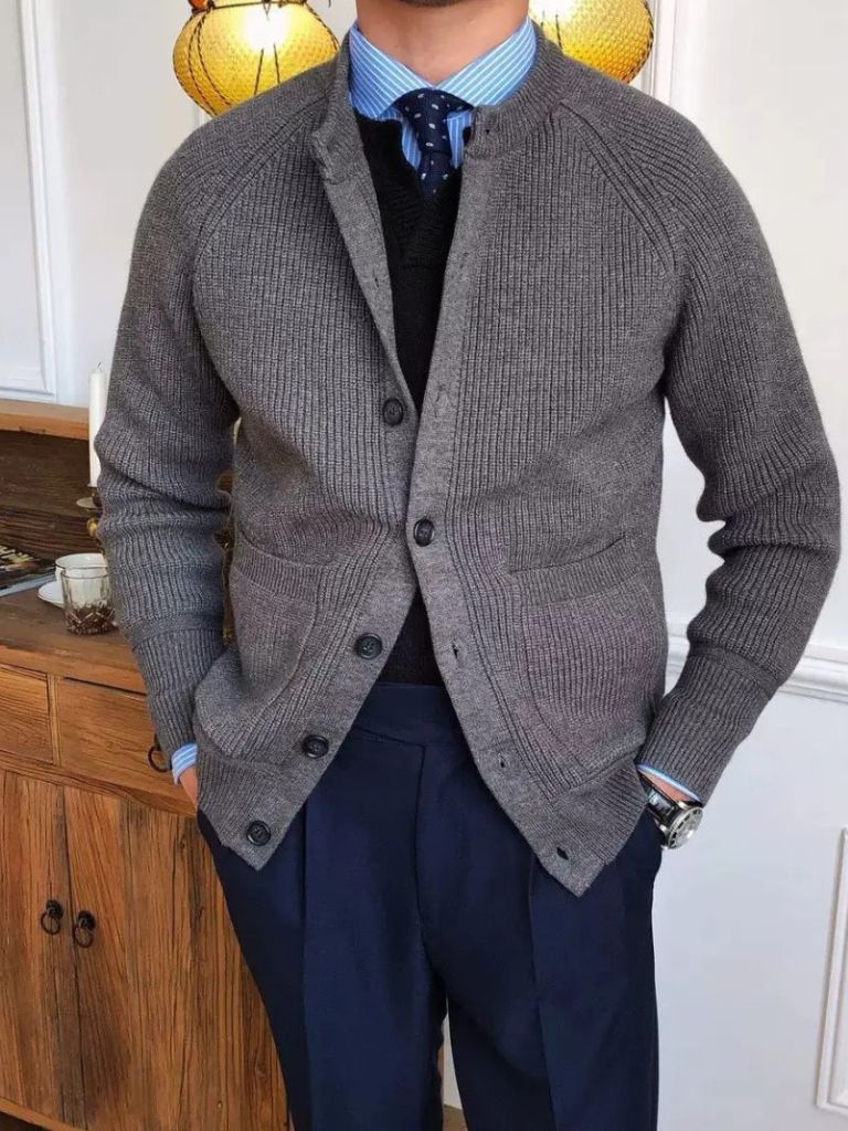 Cardigan Básico de Punto