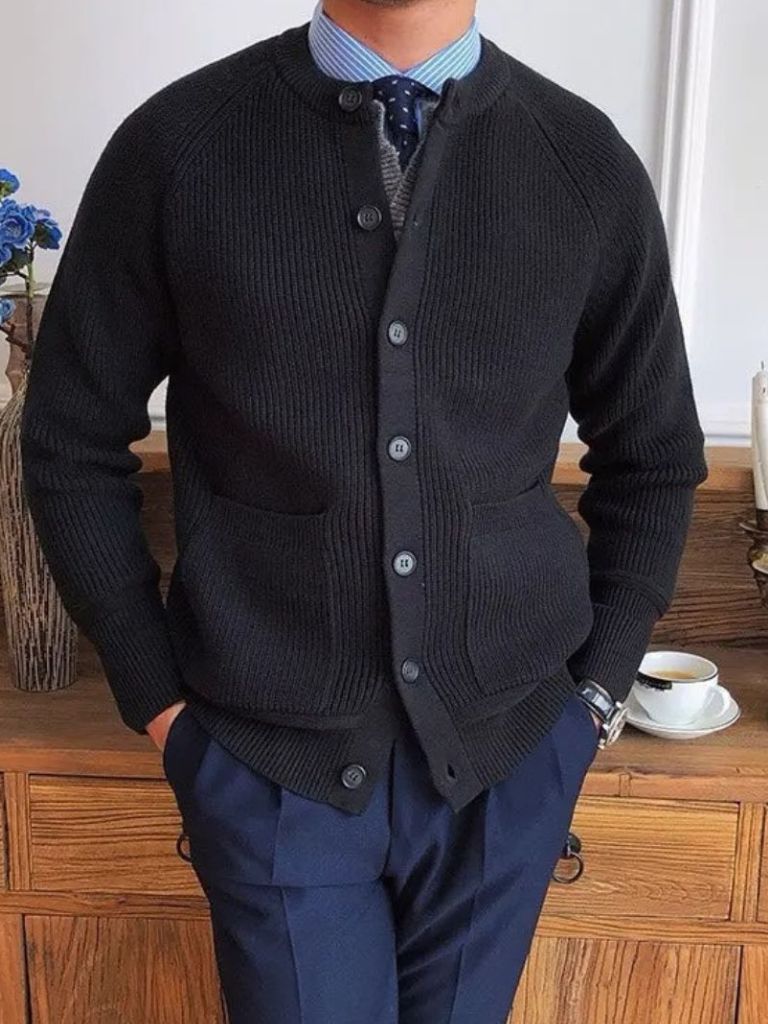 Cardigan Básico de Punto