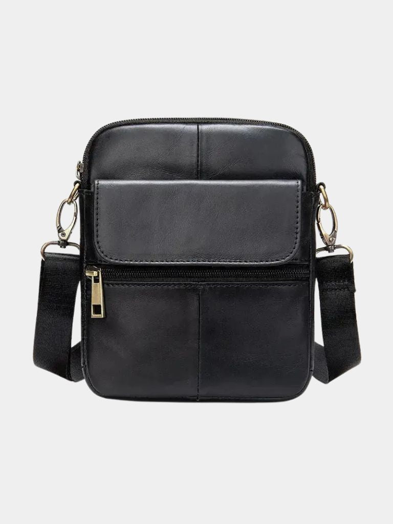 Bolso de Hombro Esencial de Cuero