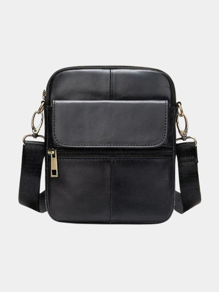 Bolso de Hombro Esencial de Cuero