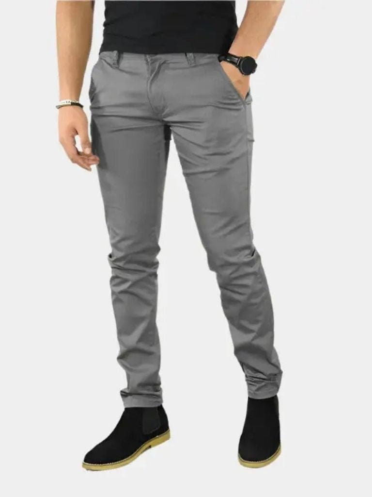 Esenciales Slim Fit Pantalones Rectos