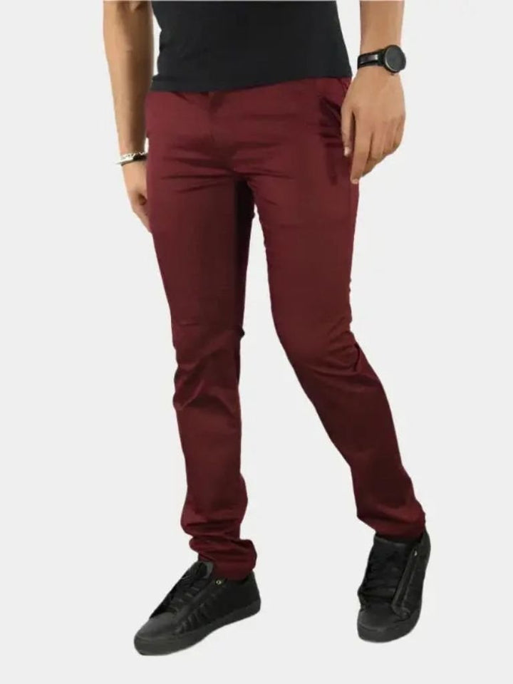 Esenciales Slim Fit Pantalones Rectos