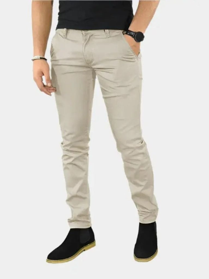Esenciales Slim Fit Pantalones Rectos