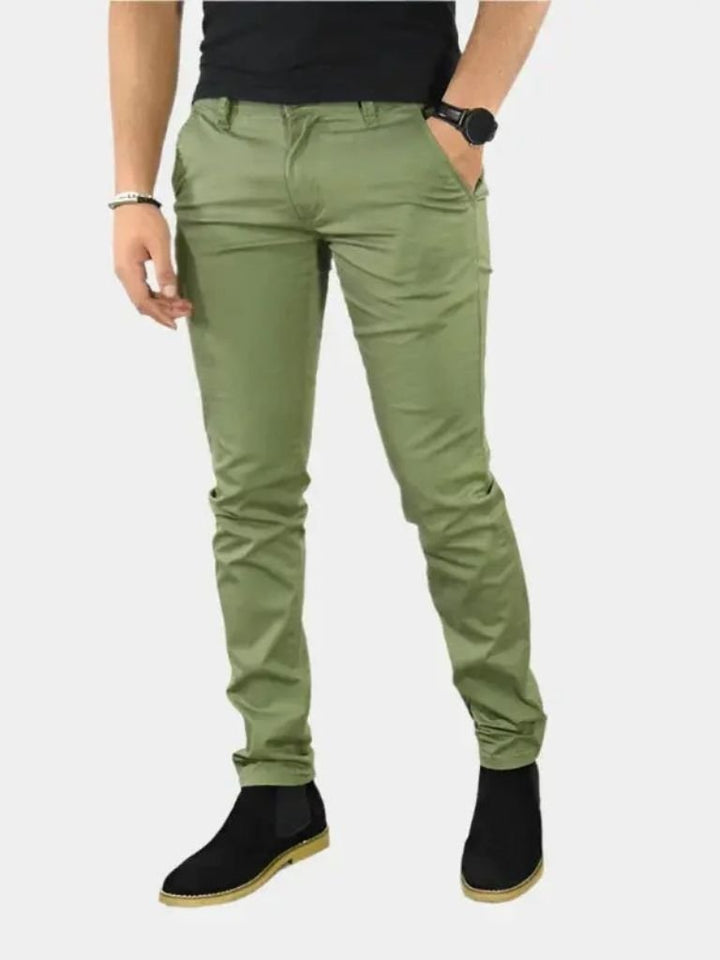 Esenciales Slim Fit Pantalones Rectos