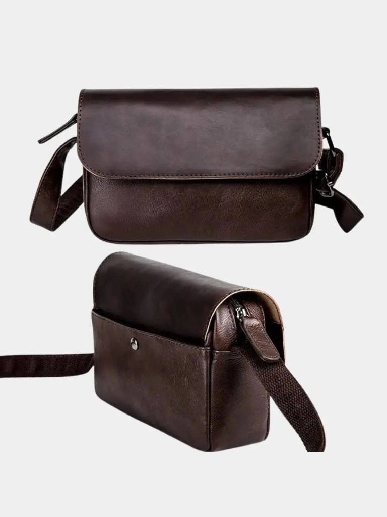 Bolso de Hombro Masculino Estilo Clásico