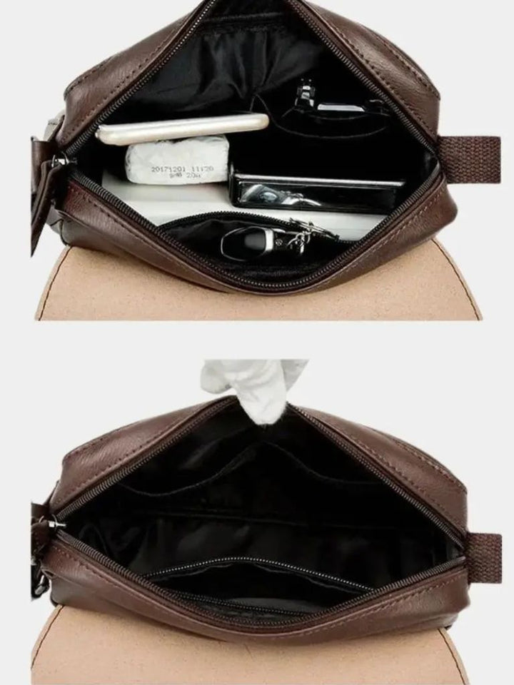 Bolso de Hombro Masculino Estilo Clásico