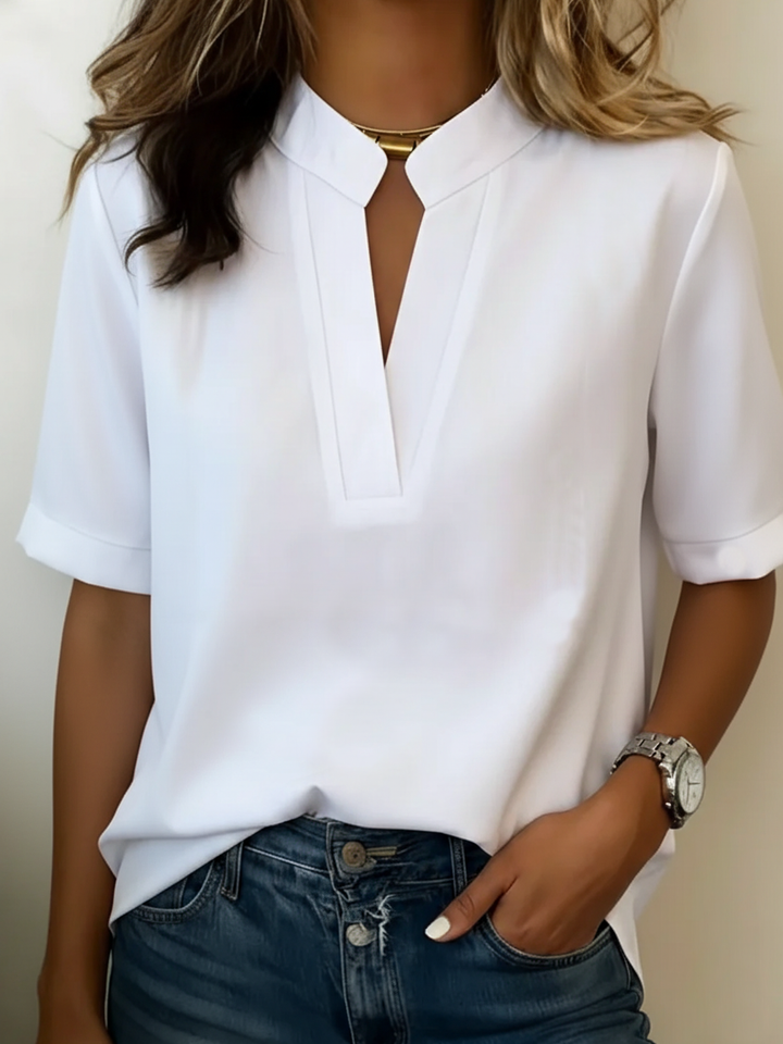 Valeria | Camisa Relajada de Manga Corta