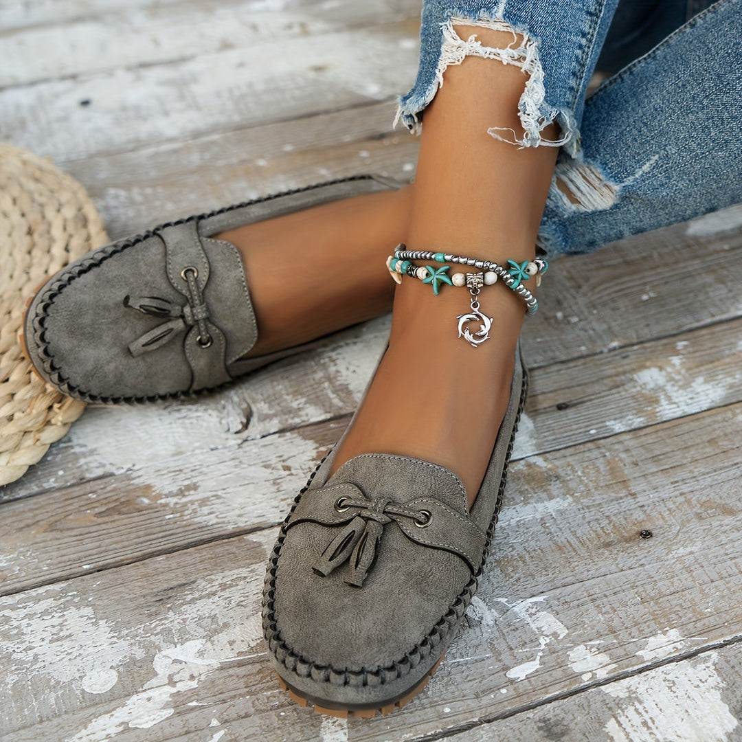 Nadine™ - Mocasines clásicos con detalle de flecos