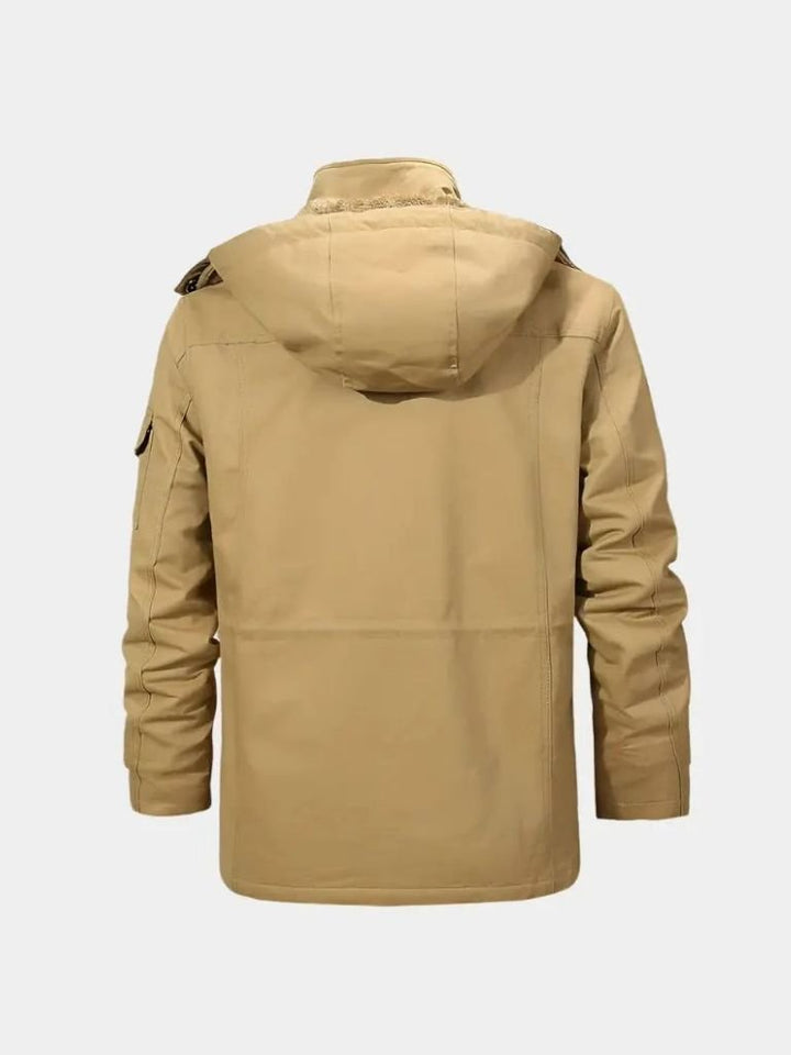Chaqueta Bomber con Capucha y Forro Polar