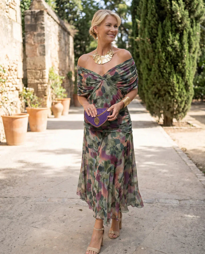 VESTIDO ENVOLVENTE ESTILO CRUZADO