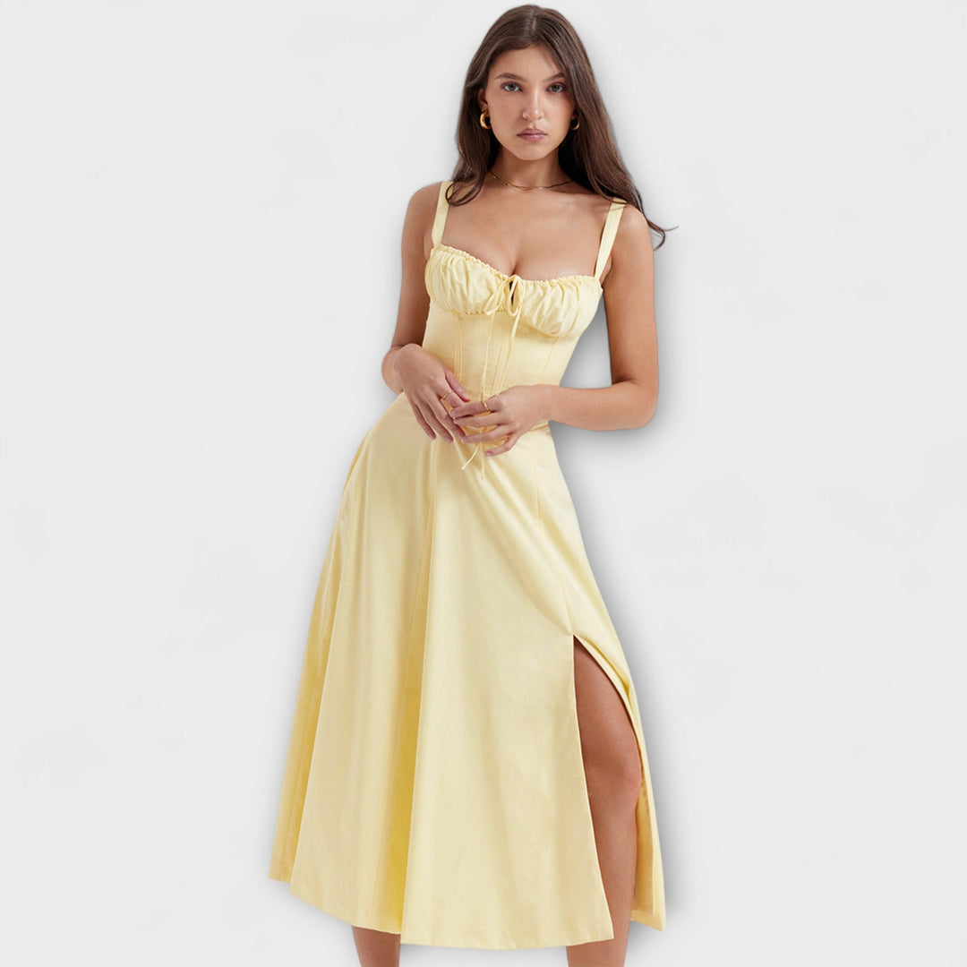 Zipporas - Vestido personalizado con moderno estampado floral de primavera