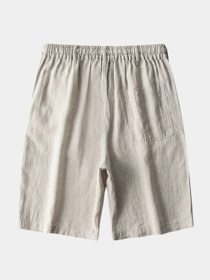 Shorts de Lino Gris Mariner