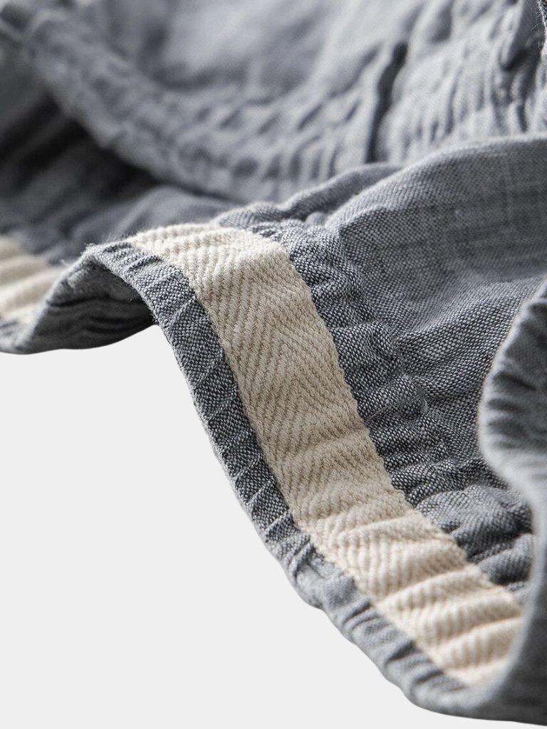 Shorts de Lino Gris Mariner