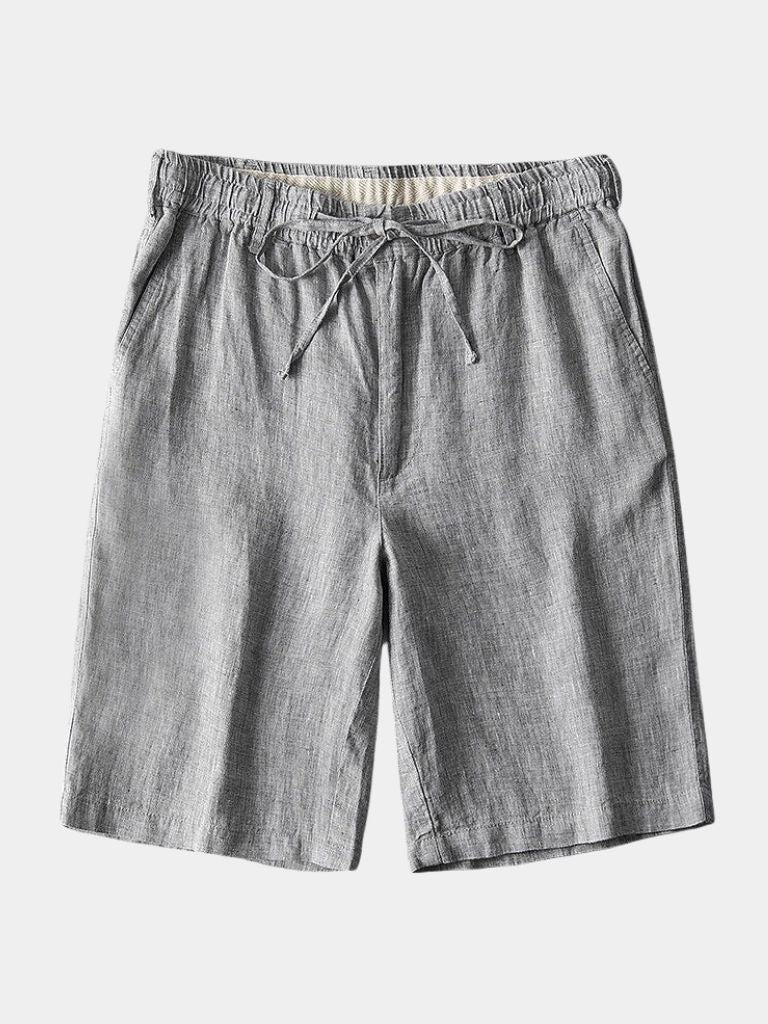Shorts de Lino Gris Mariner