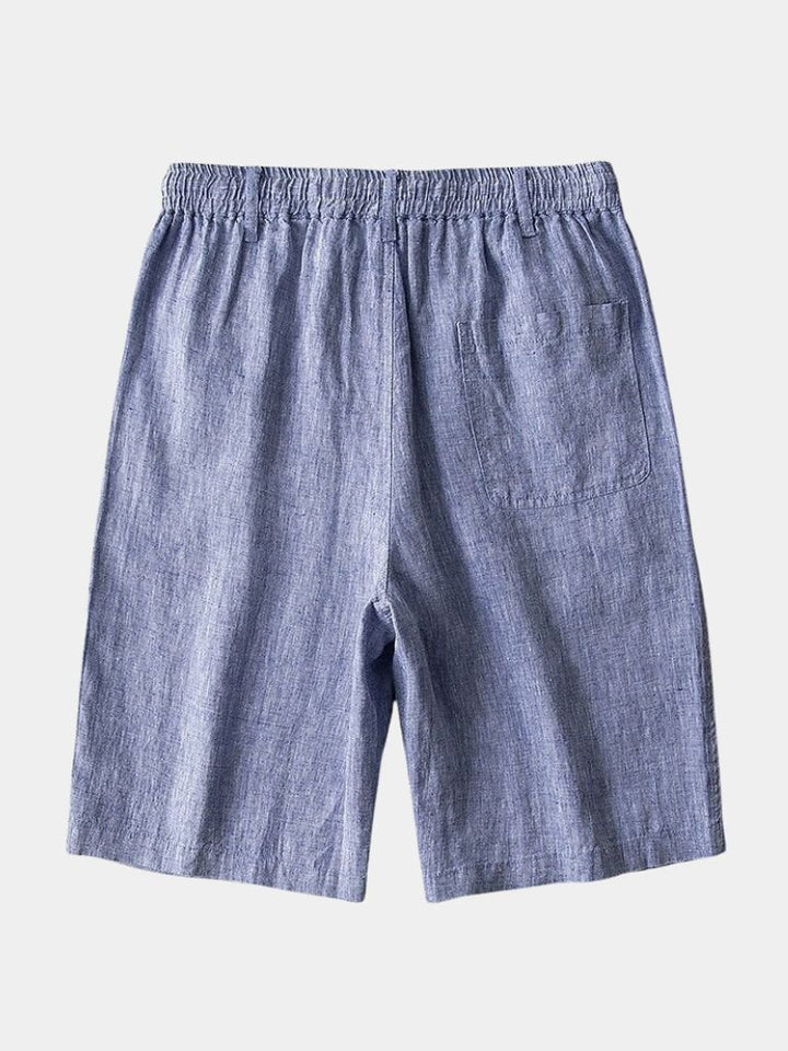 Shorts de Lino Gris Mariner
