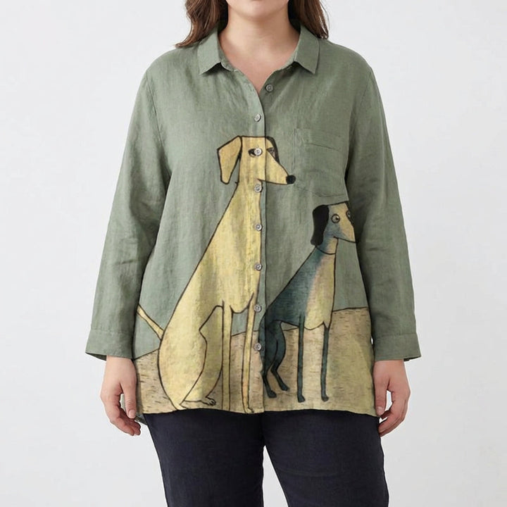 Blusa de verano elegante en lino