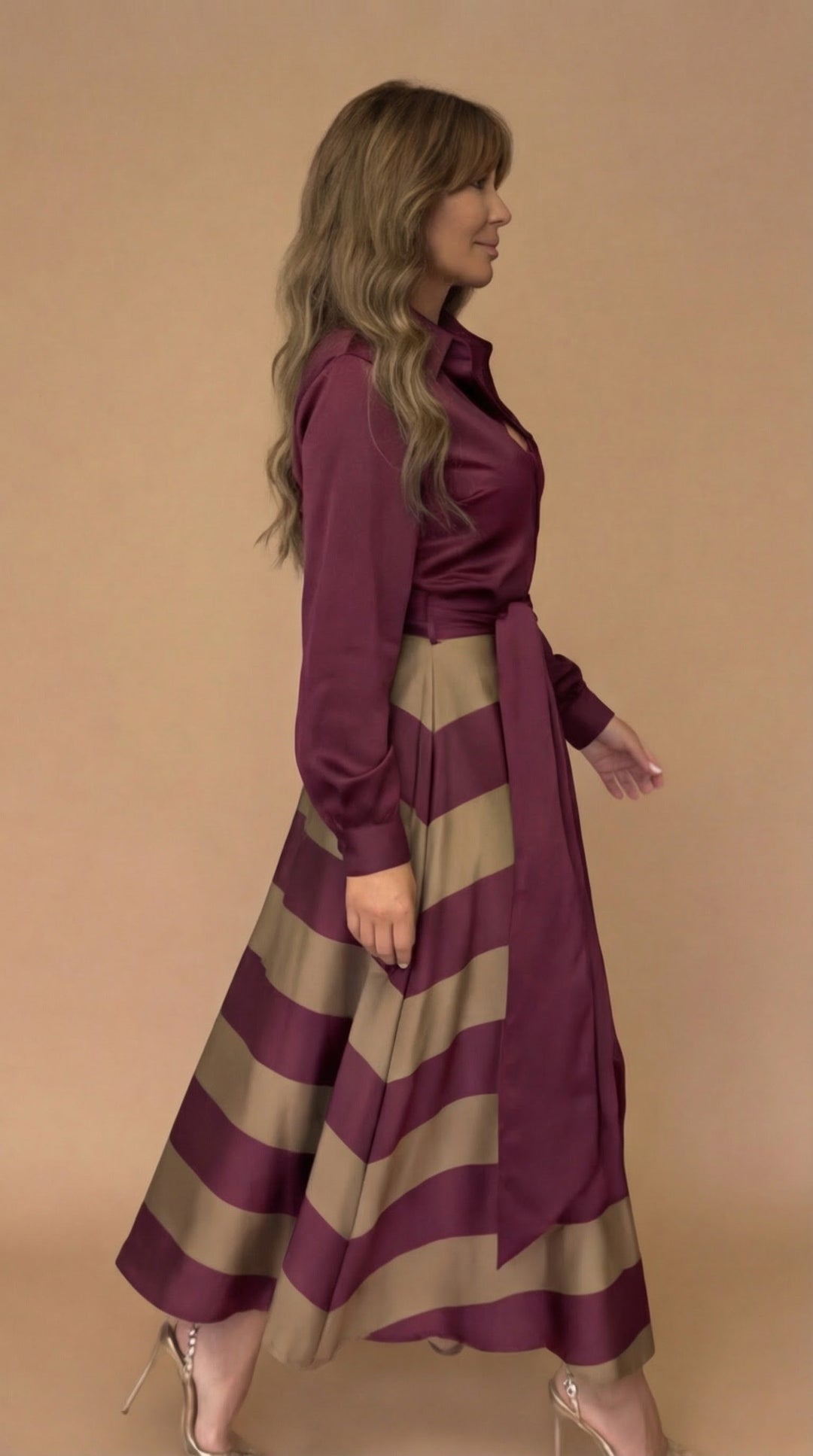 Mila™ | Vestido Maxi Rayas