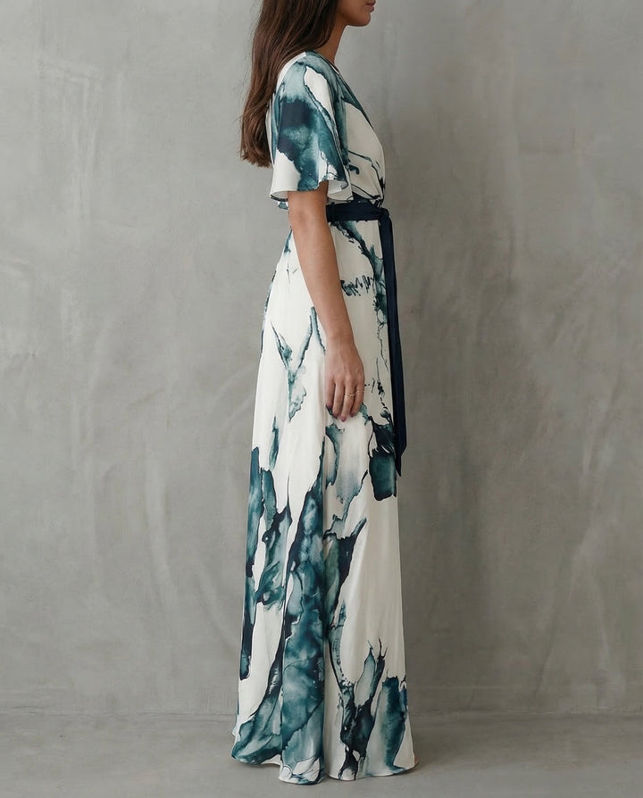 Clara · Vestido maxi bohemio con estampado floral