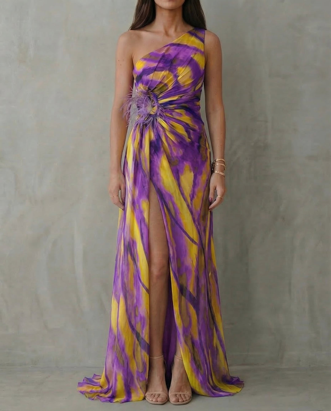 Lucía · Vestido maxi fluido con espalda descubierta