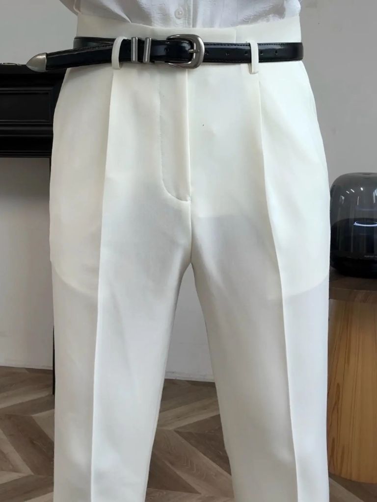 Pantalones Clásicos de Hollywood con Cinturón