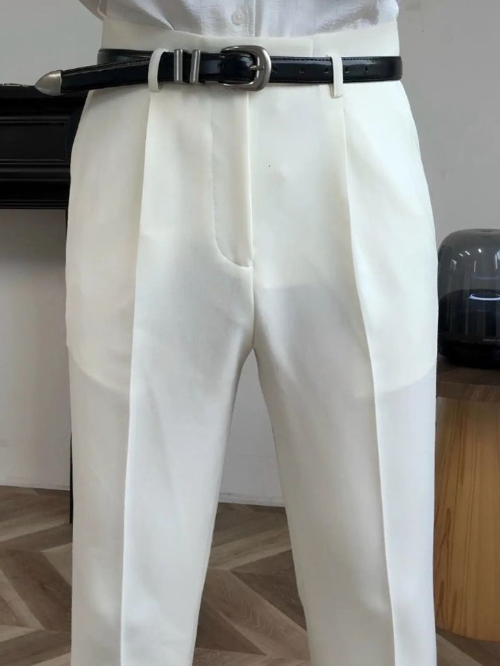 Pantalones Clásicos de Hollywood con Cinturón