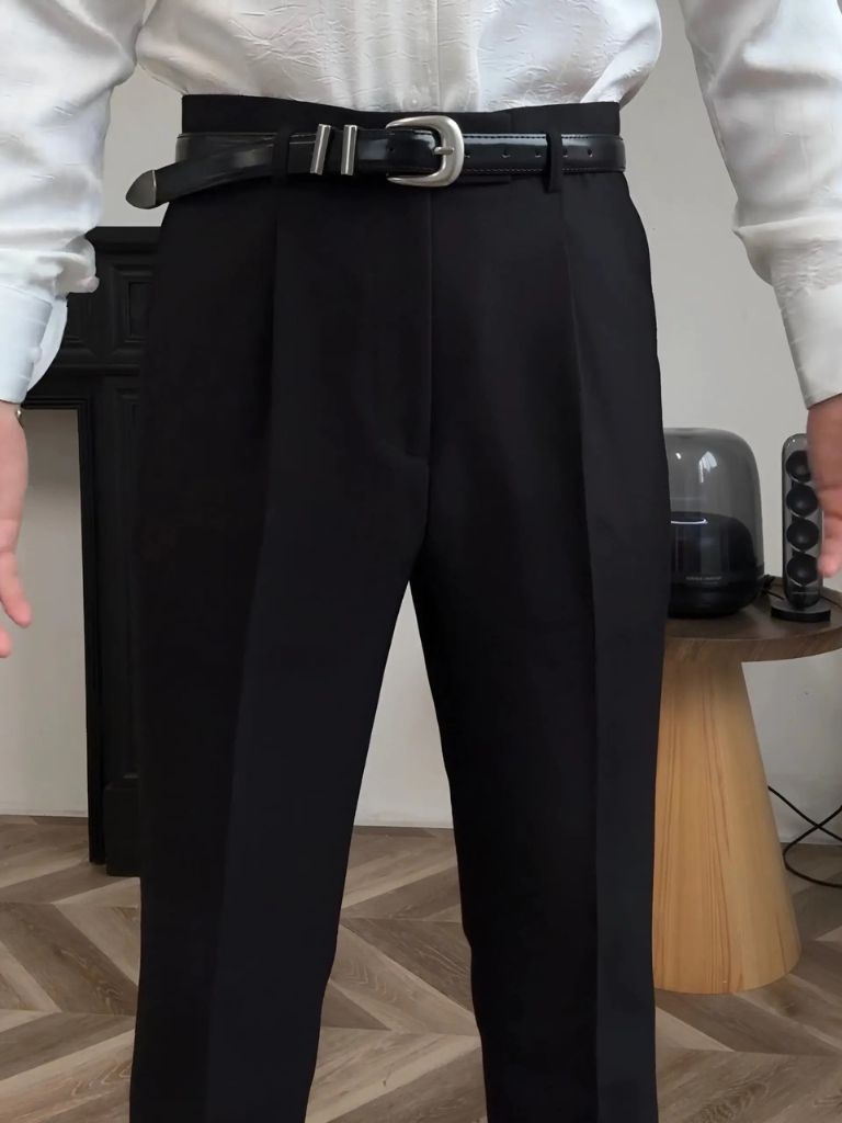 Pantalones Clásicos de Hollywood con Cinturón