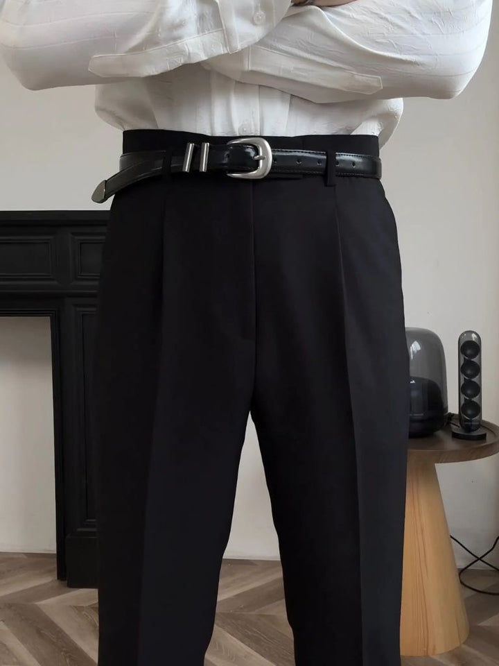 Pantalones Clásicos de Hollywood con Cinturón