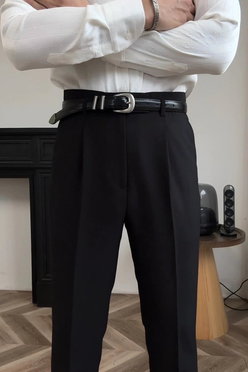 Pantalones Clásicos de Hollywood con Cinturón