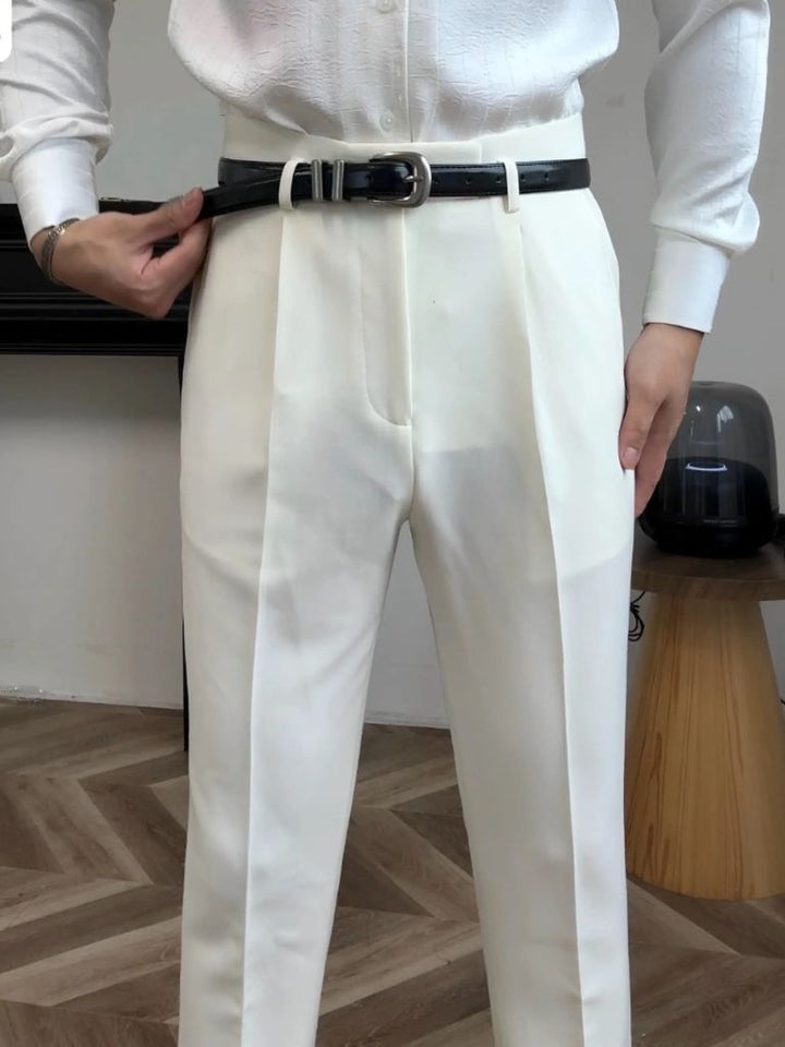 Pantalones Clásicos de Hollywood con Cinturón