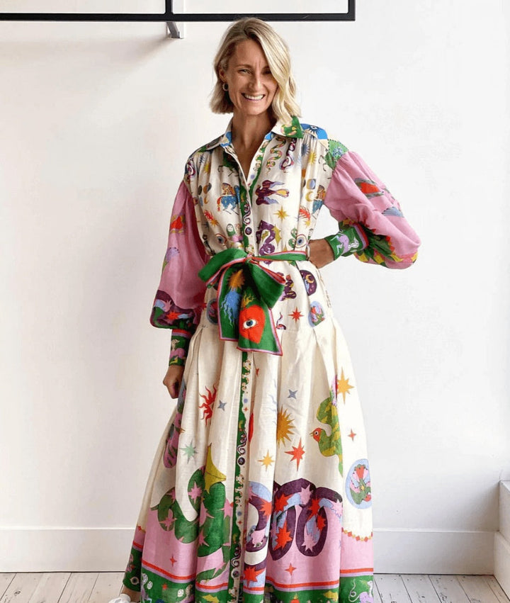 Olamit™ | Vestido Maxi Italiano