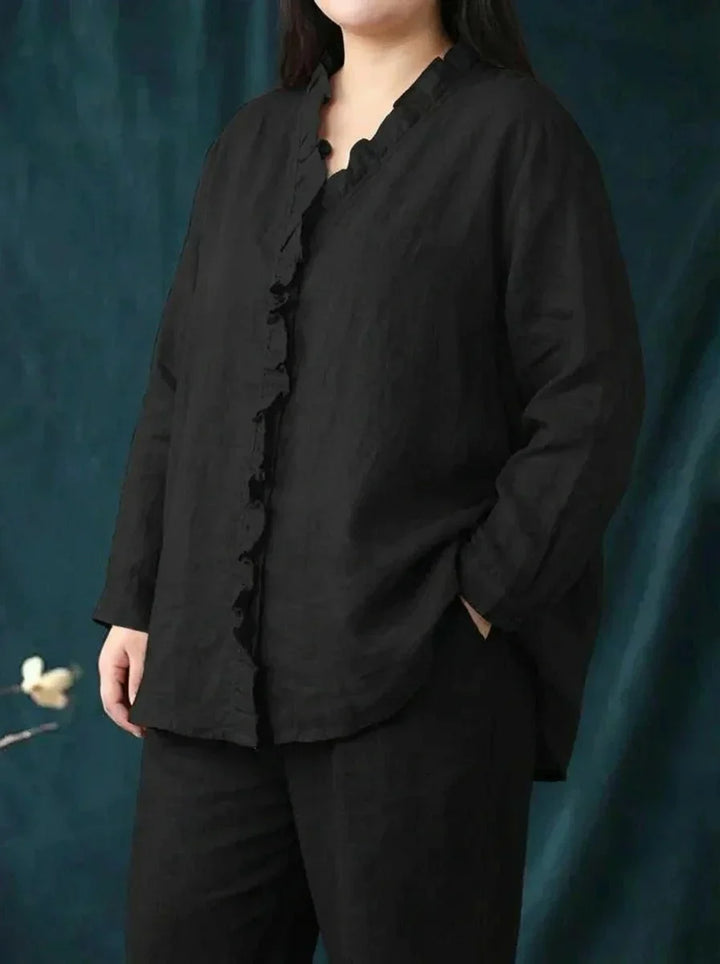 Eline™ | Blusa elegante de lino de verano