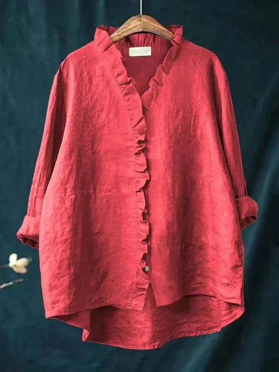Célestine™ | Blusa delicada con volantes