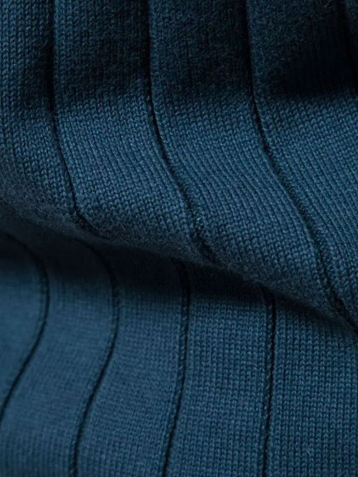 Cardigan de Punto con Cremallera en Color Sólido