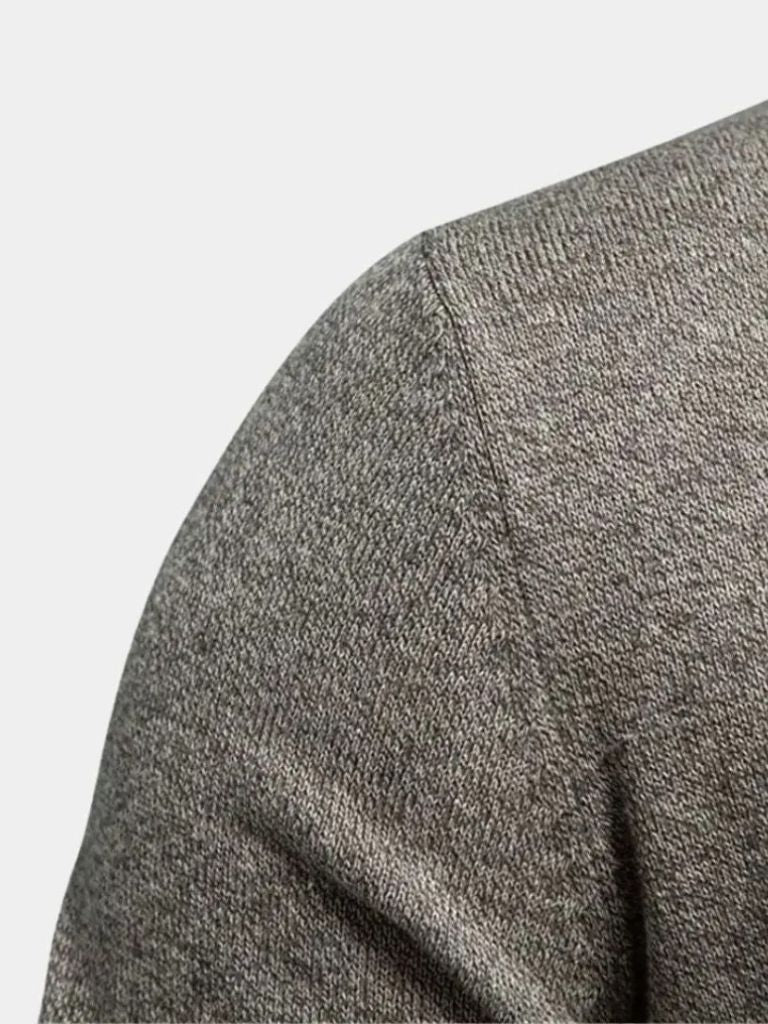 Cárdigan de Algodón con Cuello Alto