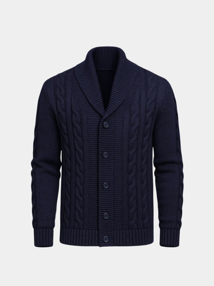 Cárdigan Elegante de Punto para Hombre