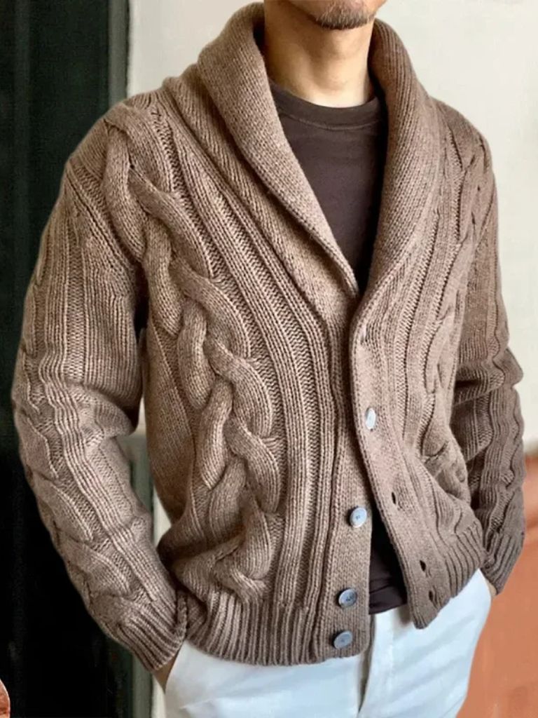 Cárdigan de Punto Masculino