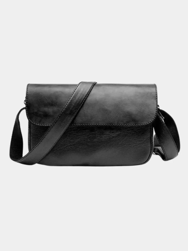 Bolso de Hombro Esencial de Cuero de Milán