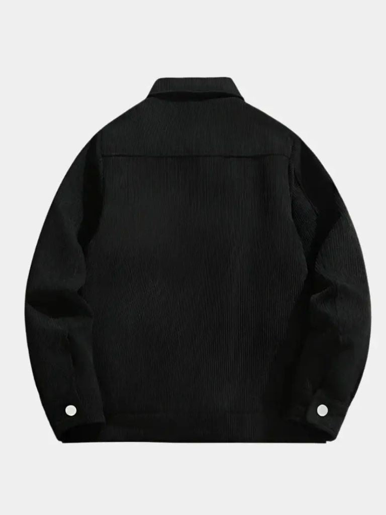 Chaqueta Minimalista de Pana Sherpa