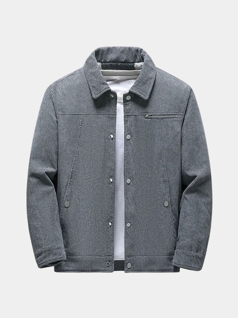 Chaqueta Minimalista de Pana Sherpa