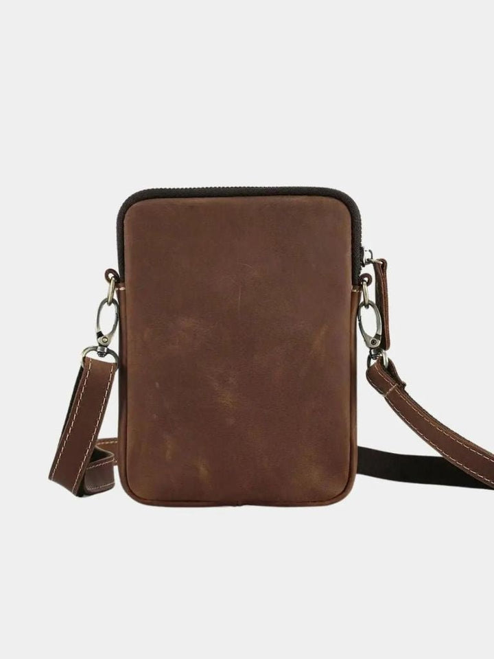 Bolso Cruzado Minimalista de Cuero
