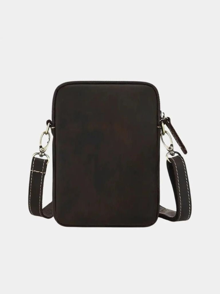 Bolso Cruzado Minimalista de Cuero