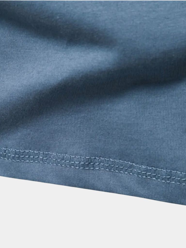 Camiseta de Manga Larga Henley Minimalista