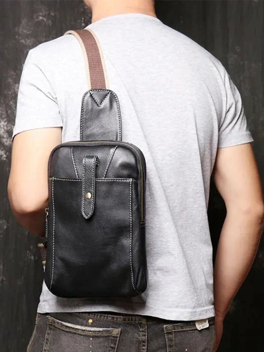 Bolso Minimalista de Cuero para Hombro