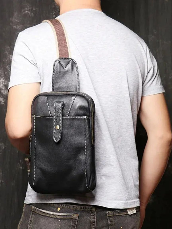 Bolso Minimalista de Cuero para Hombro
