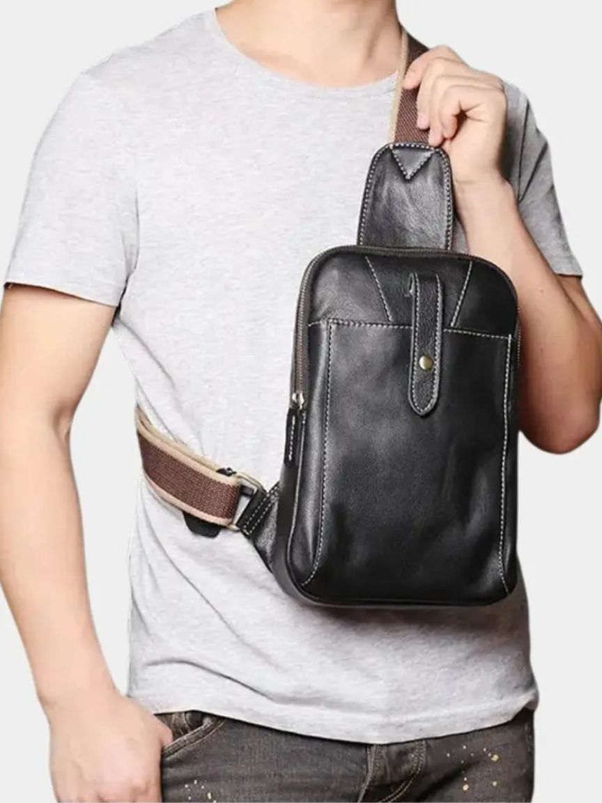 Bolso Minimalista de Cuero para Hombro