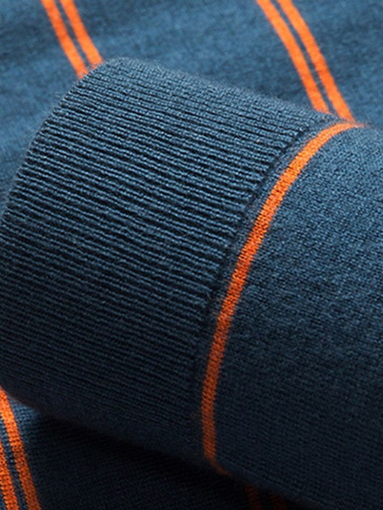 Marino Sunset Striped Polo