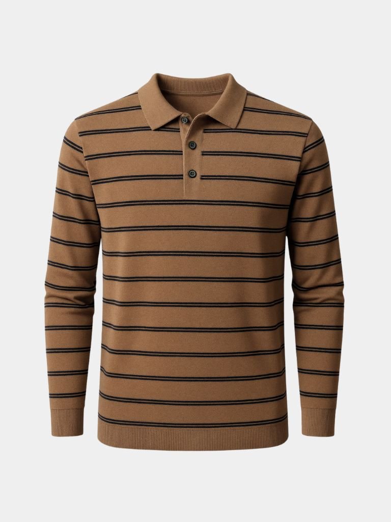 Marino Sunset Striped Polo